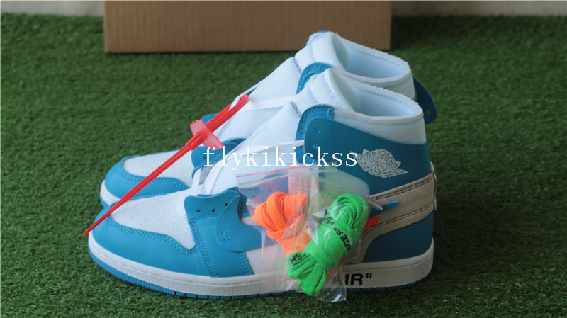 Off-White x Air Jordan 1 Retro OG High UNC White Blue